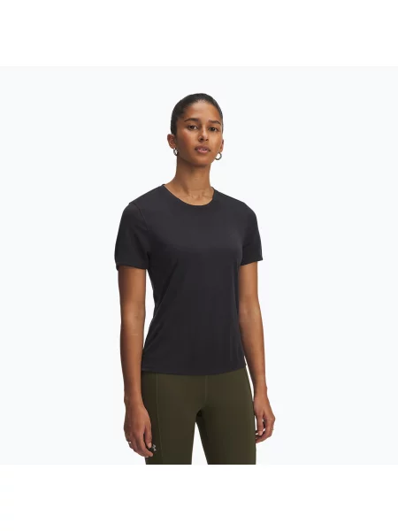 Tricou de alergare pentru femei Under Armour Launch Jacquard black/reflective negru