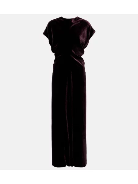 Rochie midi Agnona de catifea
