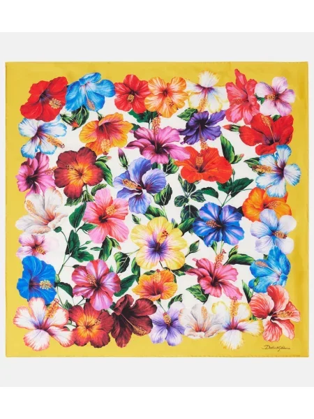 Fular Dolce&gabbana de mătase cu model floral