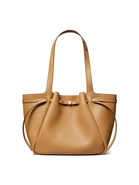 Tory Burch torebka skórzana Romy Tote beżowy