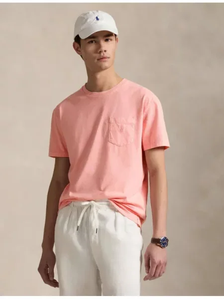 POLO RALPH LAUREN Póló | Custom slim fit rózsaszín