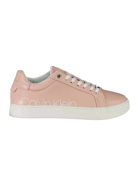 Trampki Calvin Klein skórzane różowe