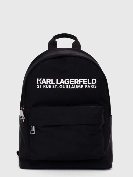 Karl Lagerfeld rucsac femei mare neted negru