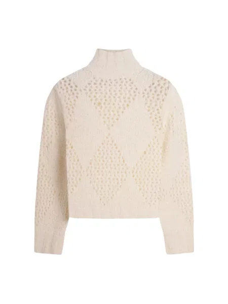 Sweter z golfem Ballantyne biały