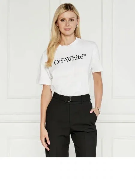 OFF-WHITE Tricou | Relaxed fit alb