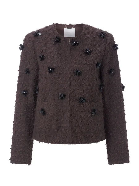 Rich & Royal Geacă de primăvară-toamnă ciocolatiu negru