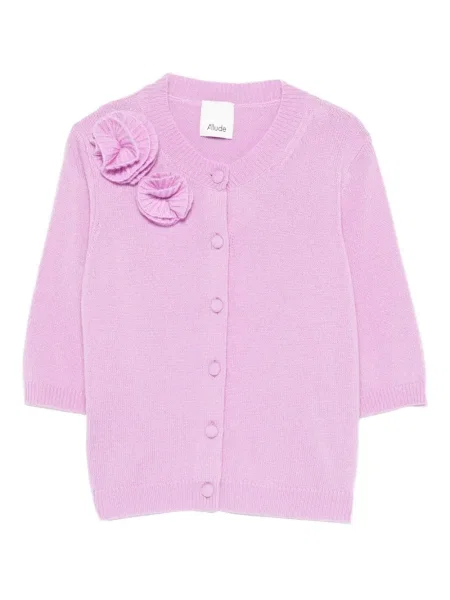 Cardigan Allude cu model floral roz