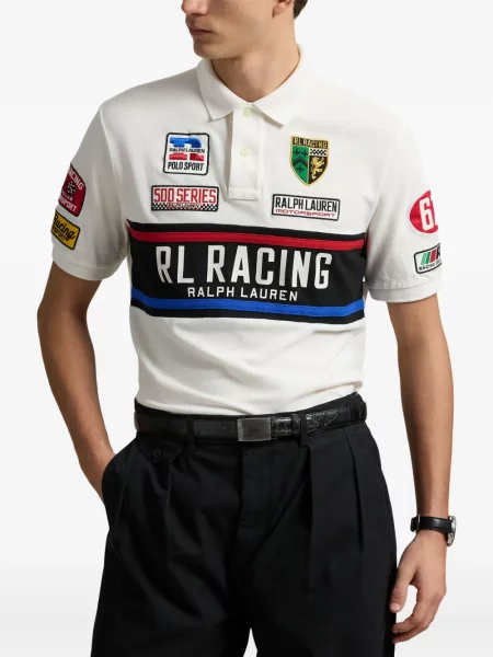Krátký spodní díl plavek Polo Ralph Lauren s aplikacemi se stahovací šňůrkou modrý
