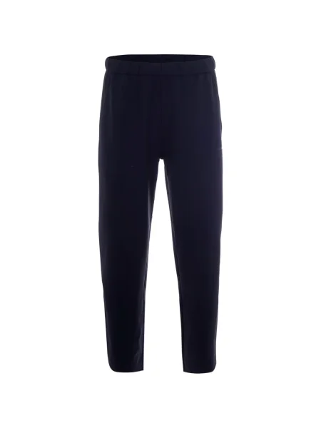 Pantaloni Ea7 Emporio Armani cu autograf albastru