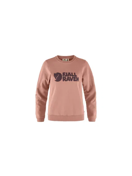 Pulover Fjallraven cu autograf roz
