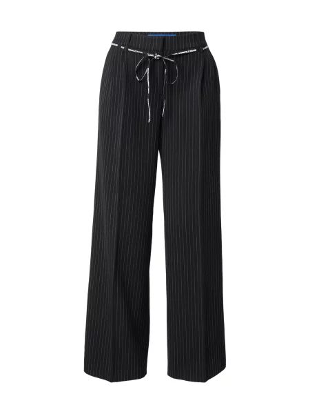 Παντελόνια Karl Lagerfeld Jeans Pinstripe Tailored Pant Yarn Dyed Pinstripe M λευκό