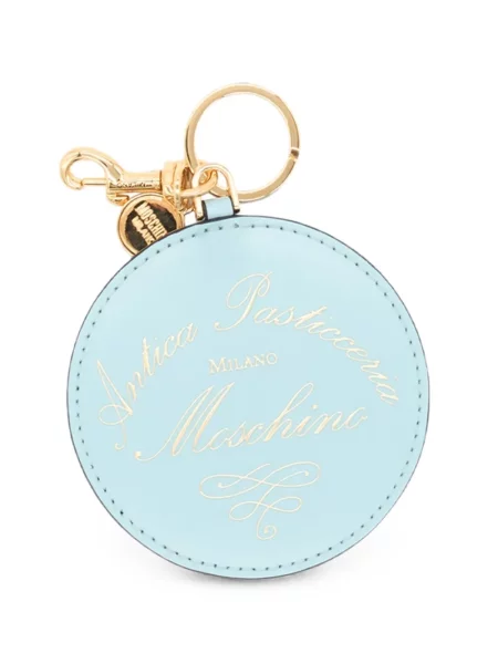 Colier Moschino din piele albastru