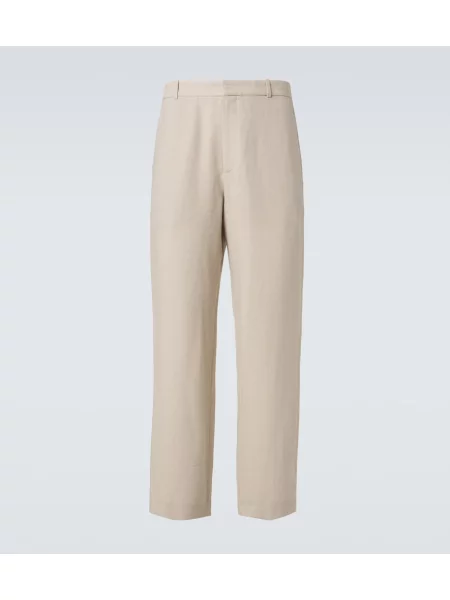 Pantaloni The Row de in bej