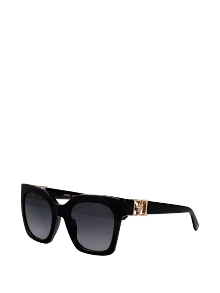 Ochelari de soare pătrați Dsquared2 Eyewear cu autograf negru