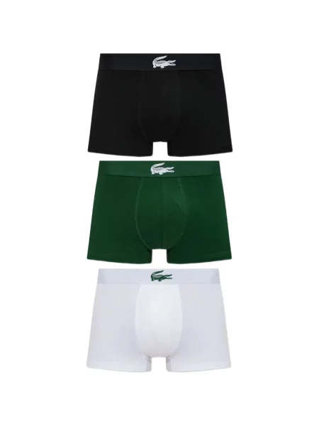 Bokserki Lacoste z logo czarne