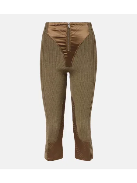 Pantaloni Jean Paul Gaultier de lână verde