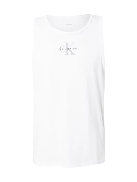 Calvin Klein Jeans Tricou Classic gri / negru alb
