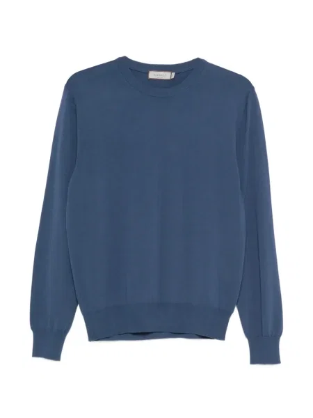 Svetr Canali s kulatým výstřihem modrý