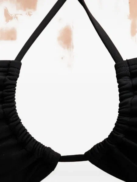 Spodnie Michael Michael Kors skórzane bez obcasa plecione różowe