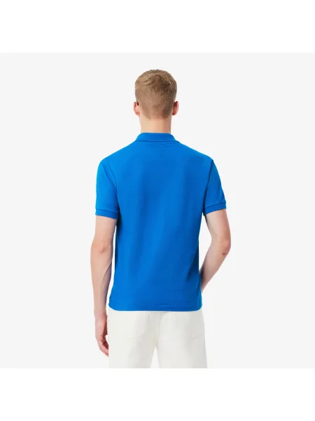 Lacoste Koszulka Polo Classic Fit Original Piqué niebieska