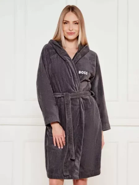 BOSS BLACK Köntös PLAIN | Relaxed fit fekete