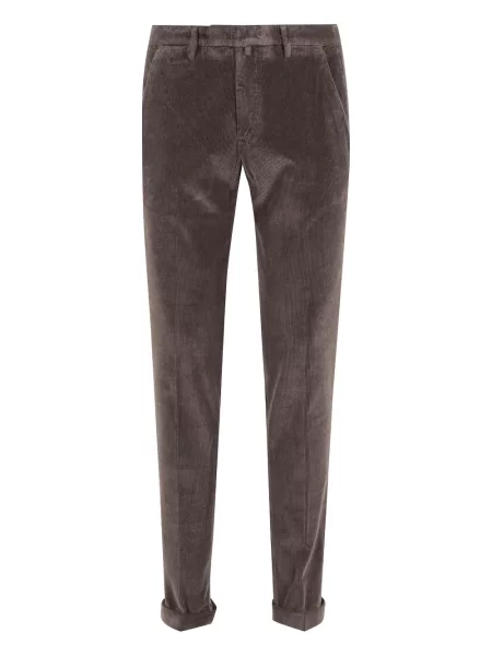 Pantaloni Briglia 1949 de catifea cord maro
