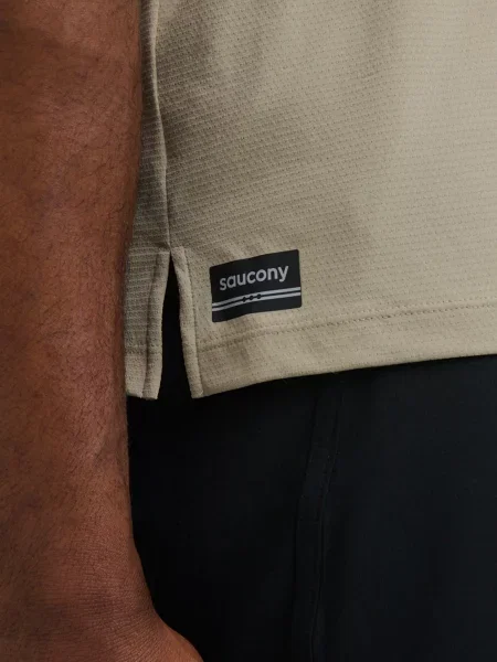 Спортивна футболка Saucony бежевий
