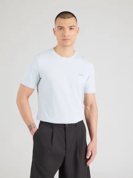 BOSS Tricou Mix&Match deschis albastru