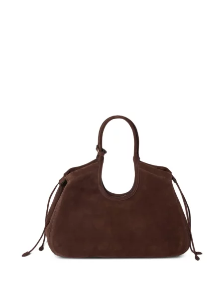 Τσάντα shopper Miu Miu σουέτ καφέ