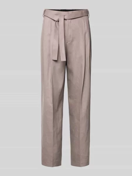 Hugo Spodnie Mężczyzna XL Wide Trousers brązowy