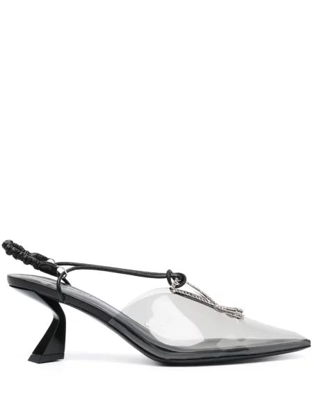 Czółenka Nensi Dojaka z kryształkami szara