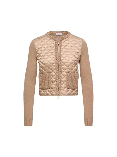Kardigan Moncler brązowy