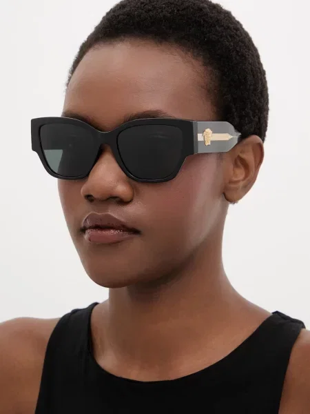 Versace ochelari de soare cat eye pentru femei negru