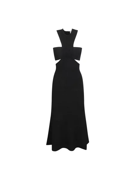 Maksi sukienka maxi Alexander Mcqueen czarna
