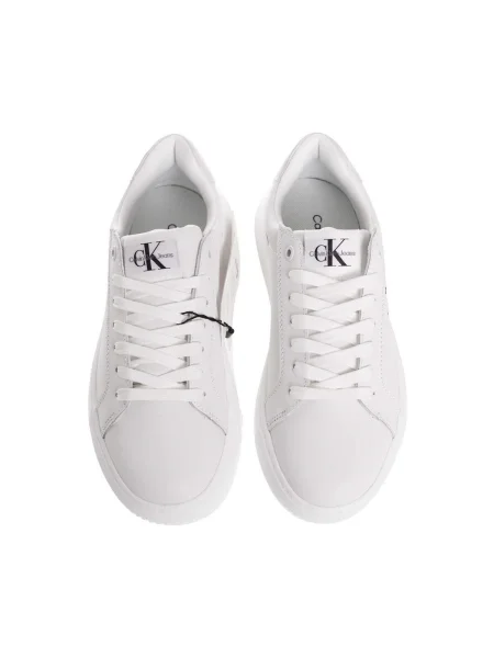 Sportcipő Calvin Klein Jeans Chunky Cupsole Laceup Mon Lth Wn White YBR fehér
