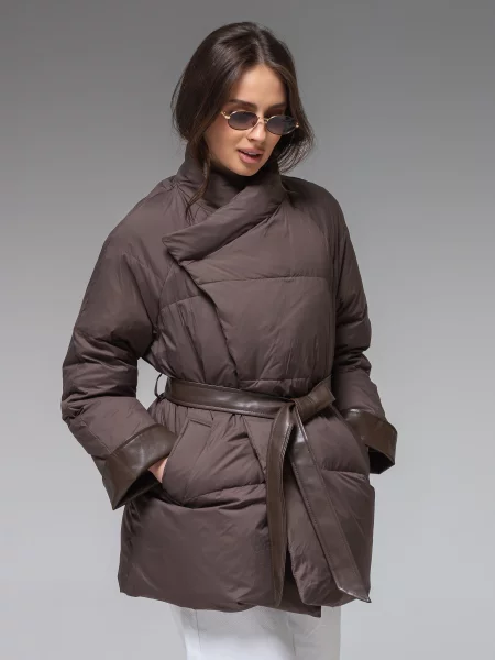 Демісезонна куртка VIVA WEAR коричневий