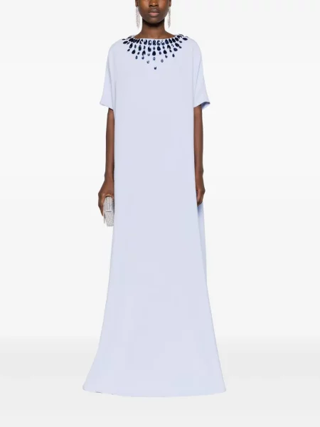 Krepinis maxi suknele Jean-louis Sabaji mėlyna