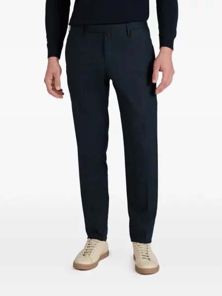 Poplínové kalhoty Incotex modré