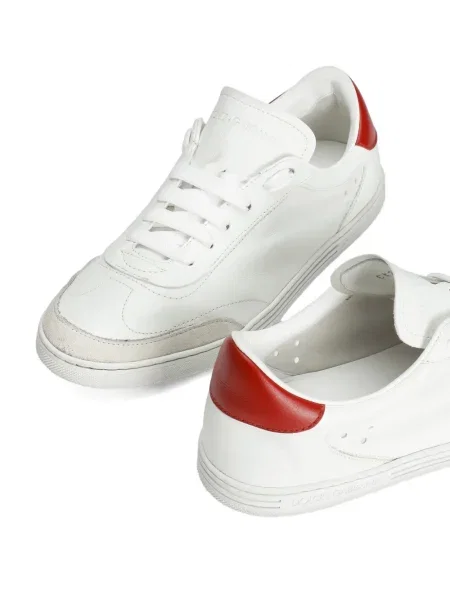 Sneakerși Dolce & Gabbana Saint Tropez din piele alb