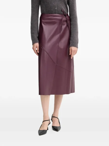 Fustă midi Oui până la genunchi violet