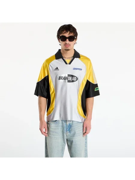 Wielobarwność koszulka Adidas z dżerseju srebrna