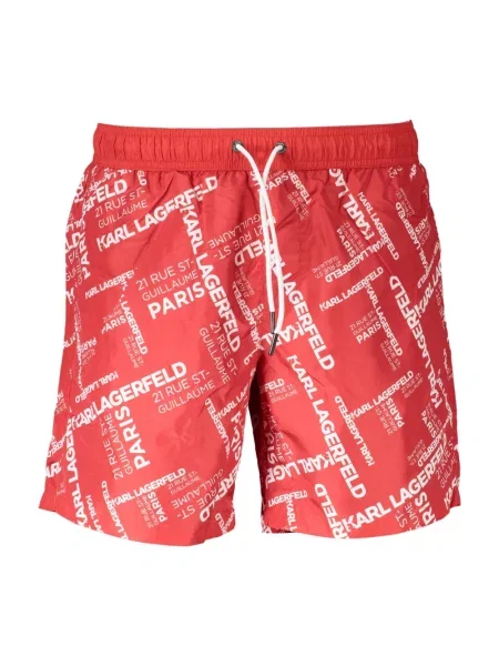 Kąpielówki Karl Lagerfeld Beachwear czerwone