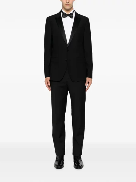 Pantaloni Tagliatore din satin negru