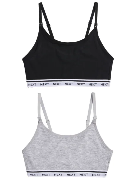 Next Nedrček siva / črna bela