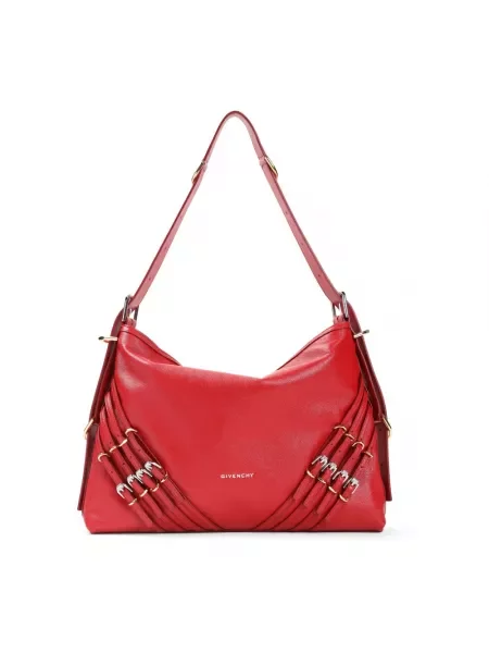 Torebka skórzana Givenchy czerwona