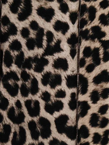Leggings Baserange cu imagine cu model leopard maro