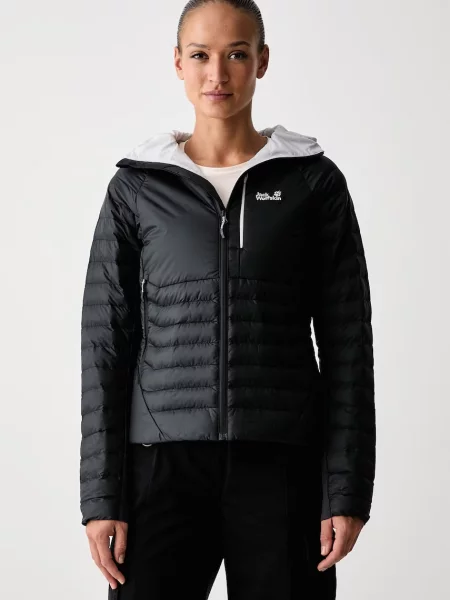 Jack Wolfskin geacă sport pentru femei ROUTEBURN negru