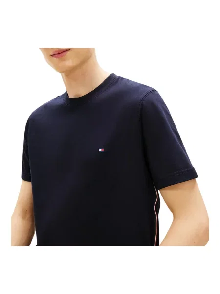 TOMMY HILFIGER Póló tengerészkék / piros fehér