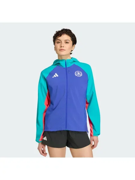 Běžecká bunda Adidas modrá
