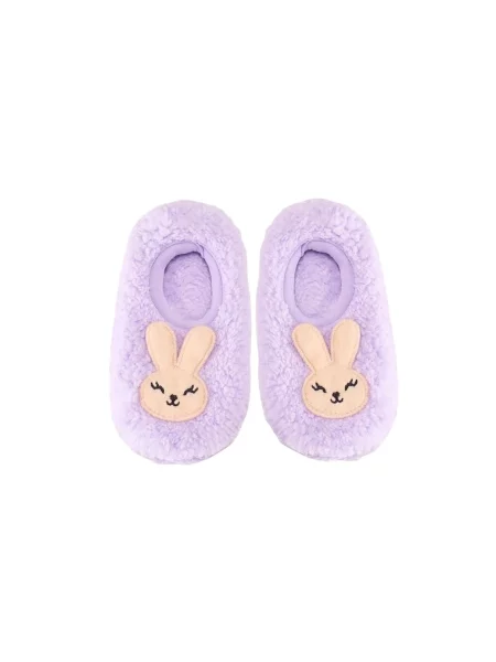 Penti Čarape PENTI Mädchen-Hausschuhsocken mit Hasenmuster lavanda